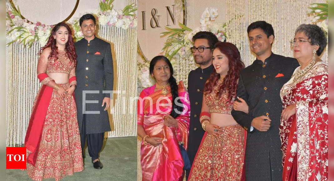 Ira Khan, Nupur Shikhare arrive for Mumbai reception, pose with Aamir Khan, Reena Dutta; Kiran Rao to miss the function, here’s why – Pics inside | Hindi Movie News