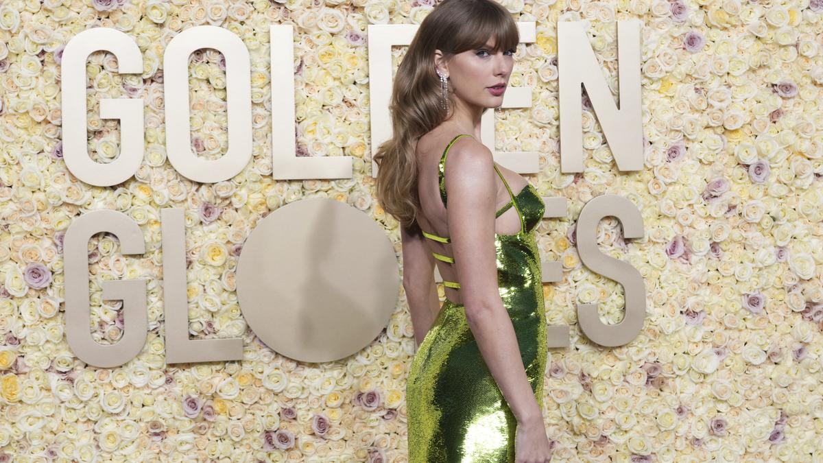 Golden Globes 2024 fashion: Taylor Swift stuns in shimmery green and Jennifer Lopez goes Old Hollywood
