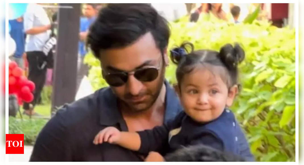 Ranbir Kapoor carries daughter Raha to Jehangir Ali Khan’s Birthday Bash; netizen says, ‘Daddy’s angel’ |