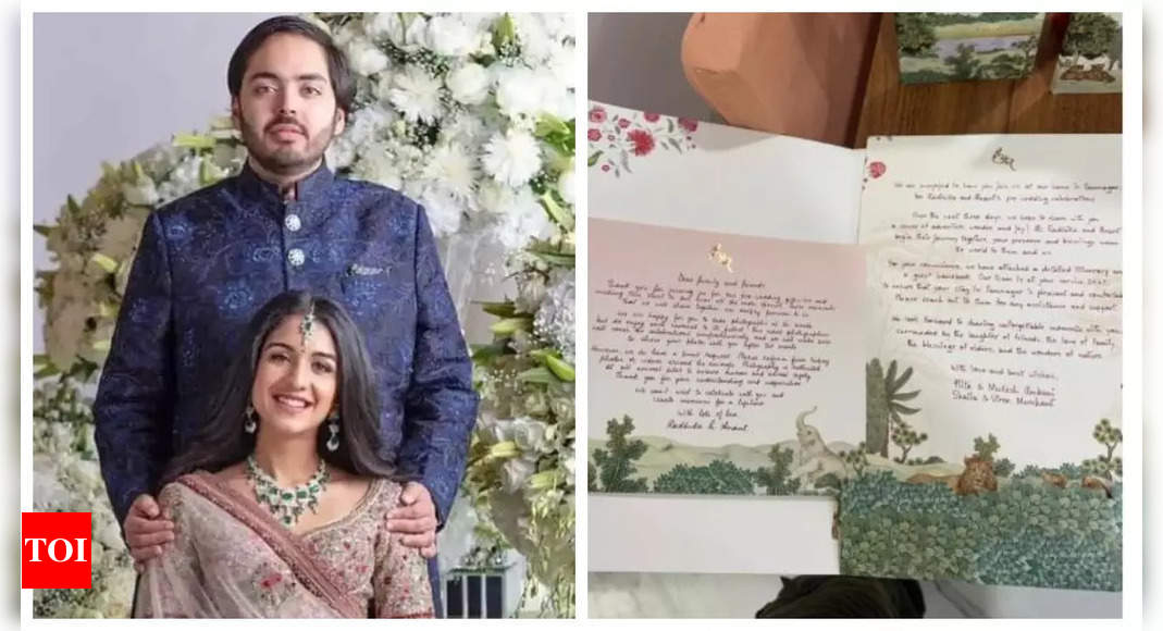 Guests receive handwritten letters from Ambanis and Merchants at Anant-Radhika’s pre-wedding celebrations – See photo |