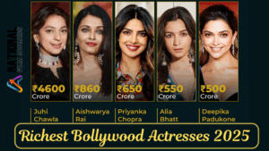 Top 10 Richest Bollywood Actresses 2025