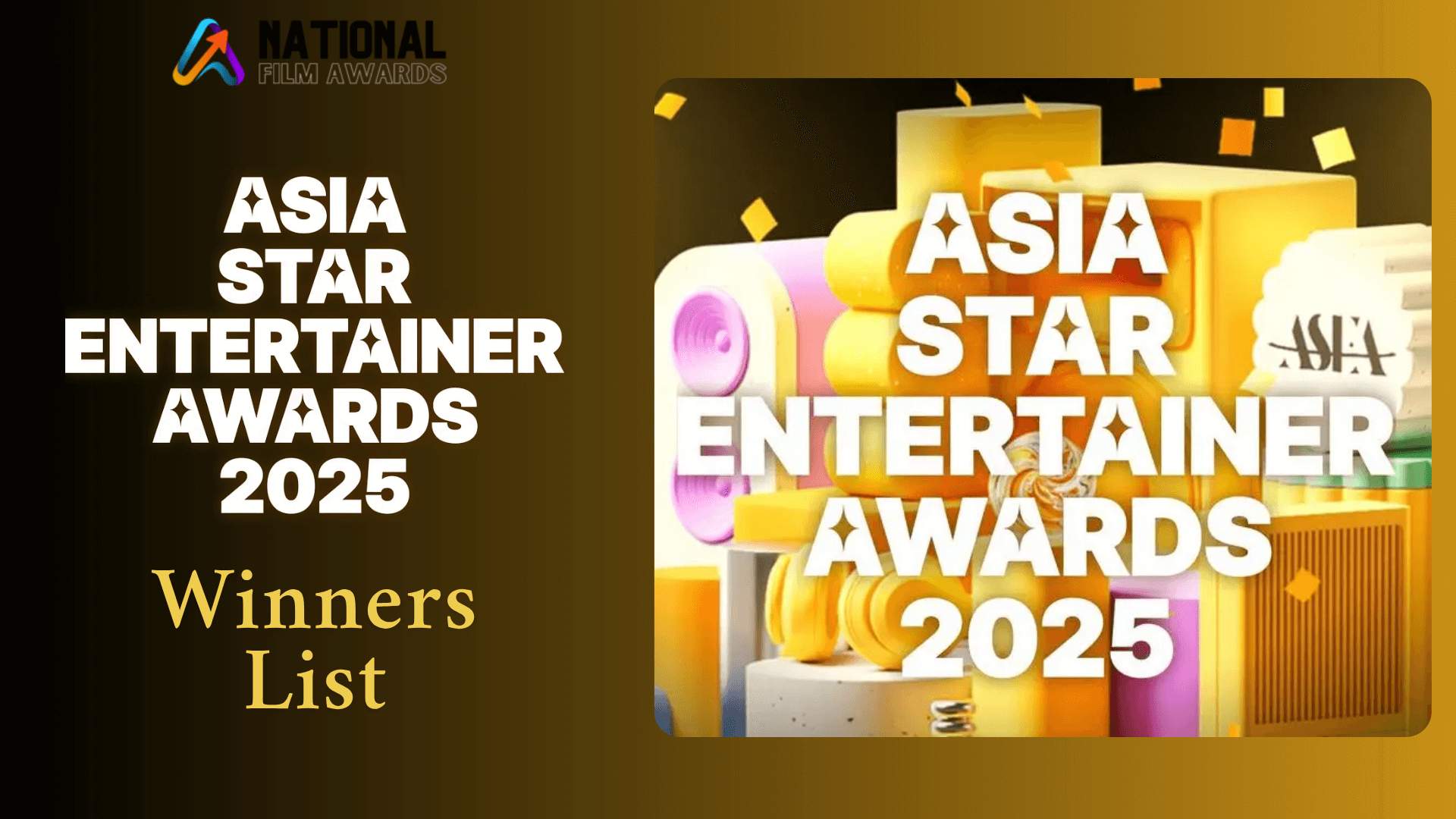 The Asia Star Entertainer Awards (ASEA) 2025 Winners List