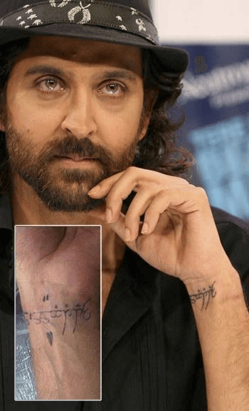 Hrithik roshan tattoo