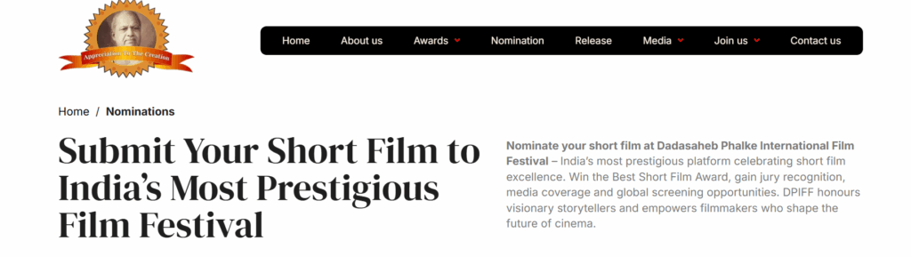 How to Submit Your Short Film To DPIFF 2026? 4 DPIFF 2026 Short Film Submission FOrm